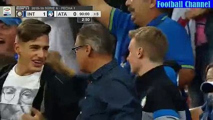 90' Super Goal Stevan Jovetic - Inter Milan vs Atalanta 1-0 - Serie A 23.08.2015 HD