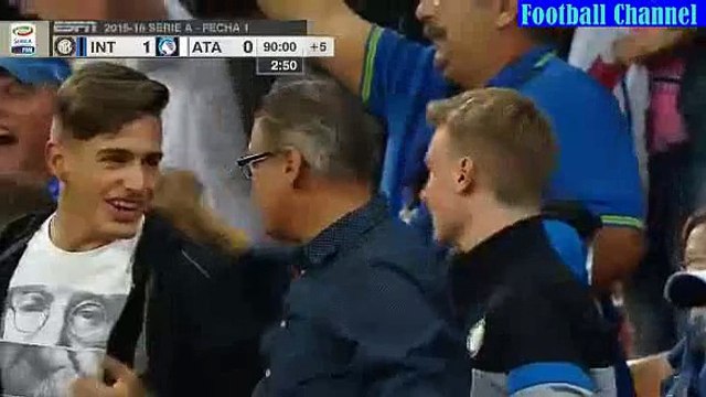 90' Super Goal Stevan Jovetic - Inter Milan vs Atalanta 1-0 - Serie A 23.08.2015 HD