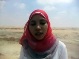 شاهندا رشدى القيادية بوفد مجندة مصرية فى أول موقع حفر بقناة السويس الجديدة أغسطس2014