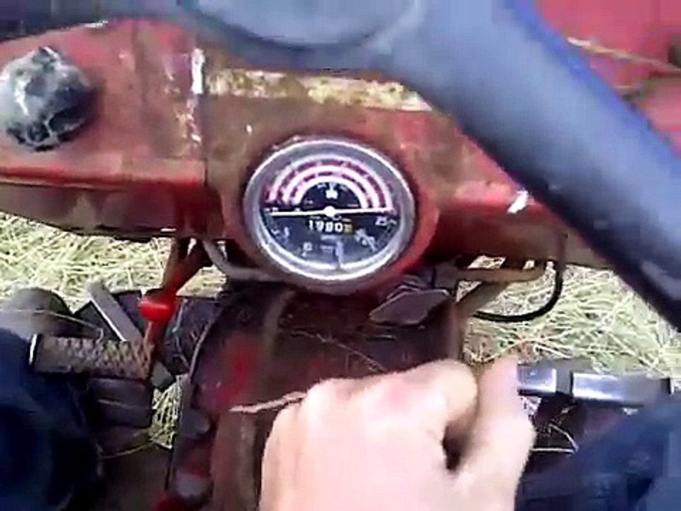 Baling Hay With MF 135, MF 20 Baler and the IH B414 on the Rower. 2011