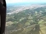 final Approaching, visual, landing, take off, cockpit, airport, San Sebastian Airport