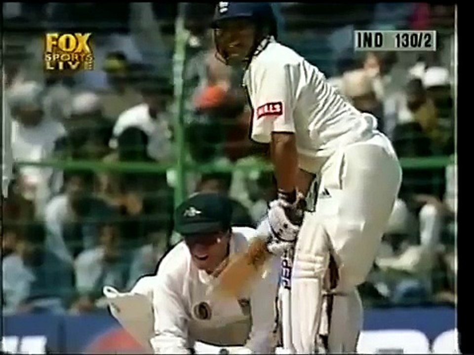 Sachin Tendulkar vs SHANE WARNE first time in India Sachin faces Warne in test cricket