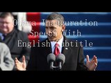 Obama Inauguration  Address  with English Subtitles オバマ大統領の就職演説英語字幕2