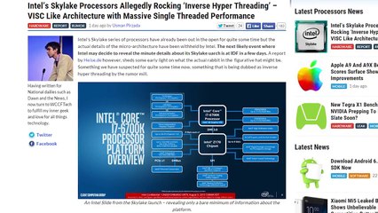 W10 won’t kill pirated games, Skylake “Inverse Hyperthreading”, Google Project Sunroof