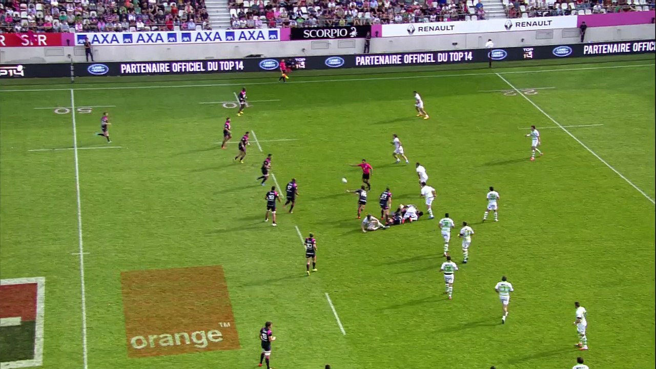 TOP14 - Stade Français - Pau : 34-18 - ESSAI Djibril CAMARA (PAR) - Saison 2015/2016