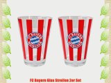 FC Bayern Glas Streifen 2er Set