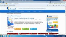 Access Password Recovery - Forgot MS Access File Password