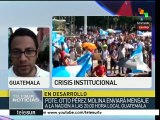 Más ministros renuncian ante crisis de gobierno en Guatemala
