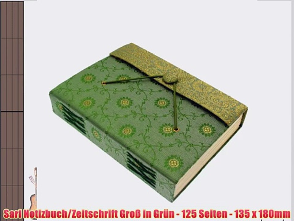 Sari Notizbuch/Zeitschrift Gro? in Gr?n - 125 Seiten - 135 x 180mm