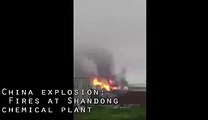 Explosion at chemical warehouse in China's Shandong province