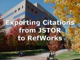 How to Export Citations from JSTOR to RefWorks