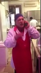 Cuoco toscano bestemmia al telefono EPICO