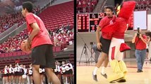 Awesome Moment Ball State Freshman Hits Half Court Shot To Win Free Tuition
