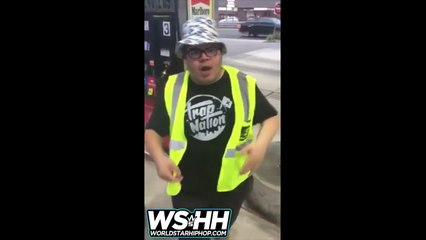 Gas Station Dude has a great Rap Flow!