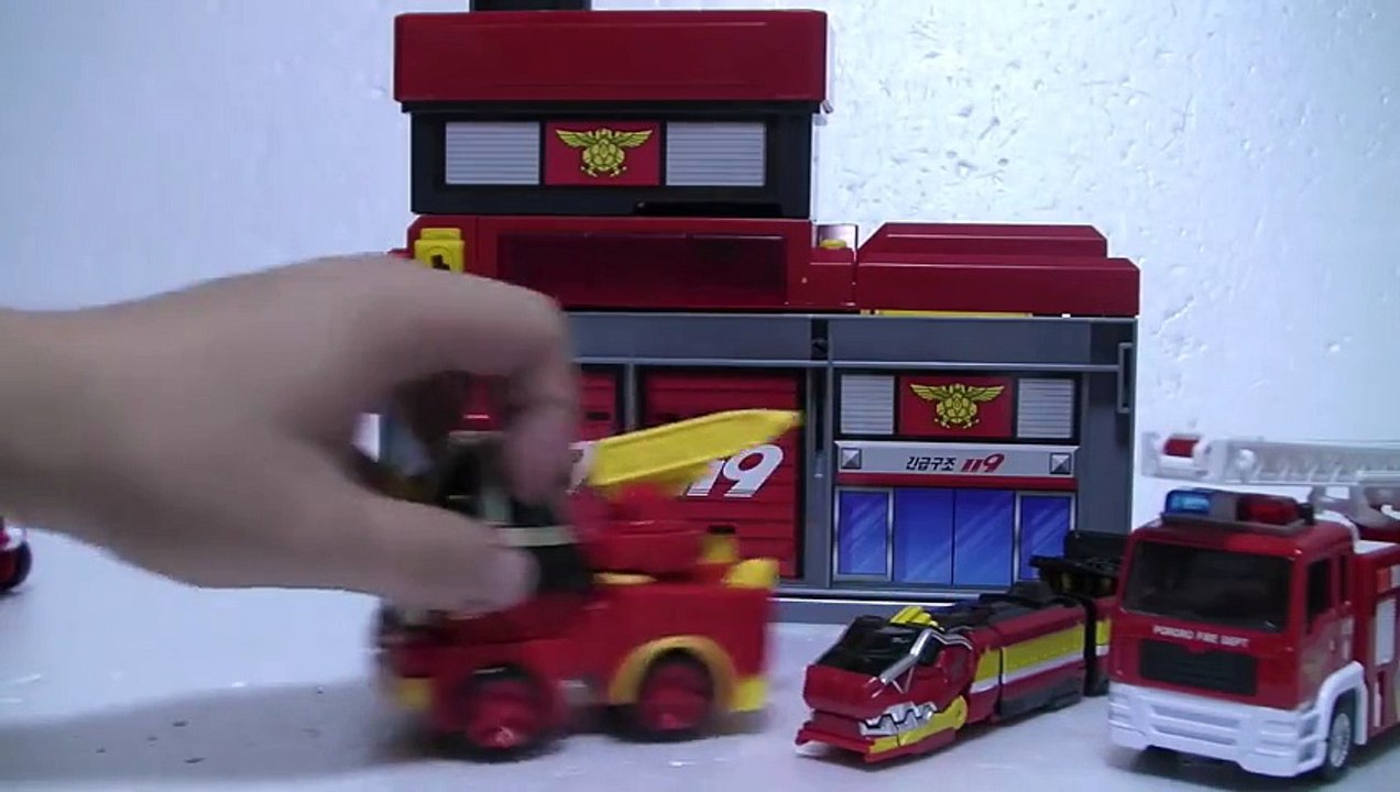 파워키 소방본부 장난감 또봇R 뽀로로 폴리 Tobot Robocar Poli Pororo Toys Мультфильмы про машинки Игрушки 파워레인저 다이노포스1