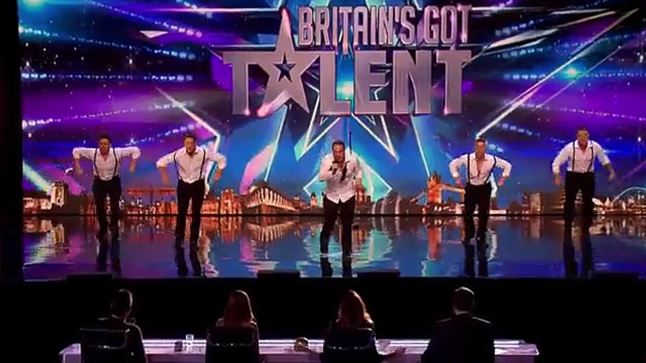 Why hello boys! Feeling a bit hot under the collar are we  Britains Got More Talent 2015