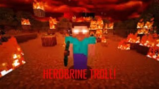 Herobrine trolling - Minecraft