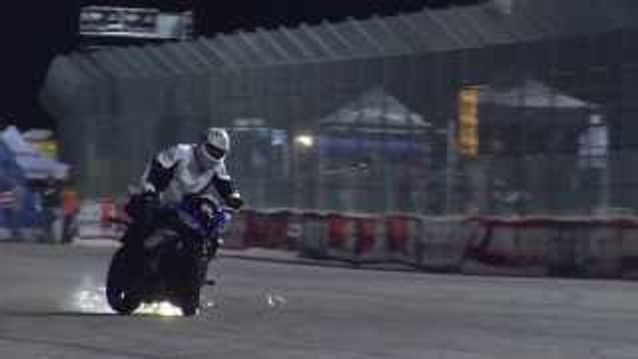 RED BULL BIKE STUN... HD..3D amazing bike stunts on YAMAHA R6 unbelievable must watch video