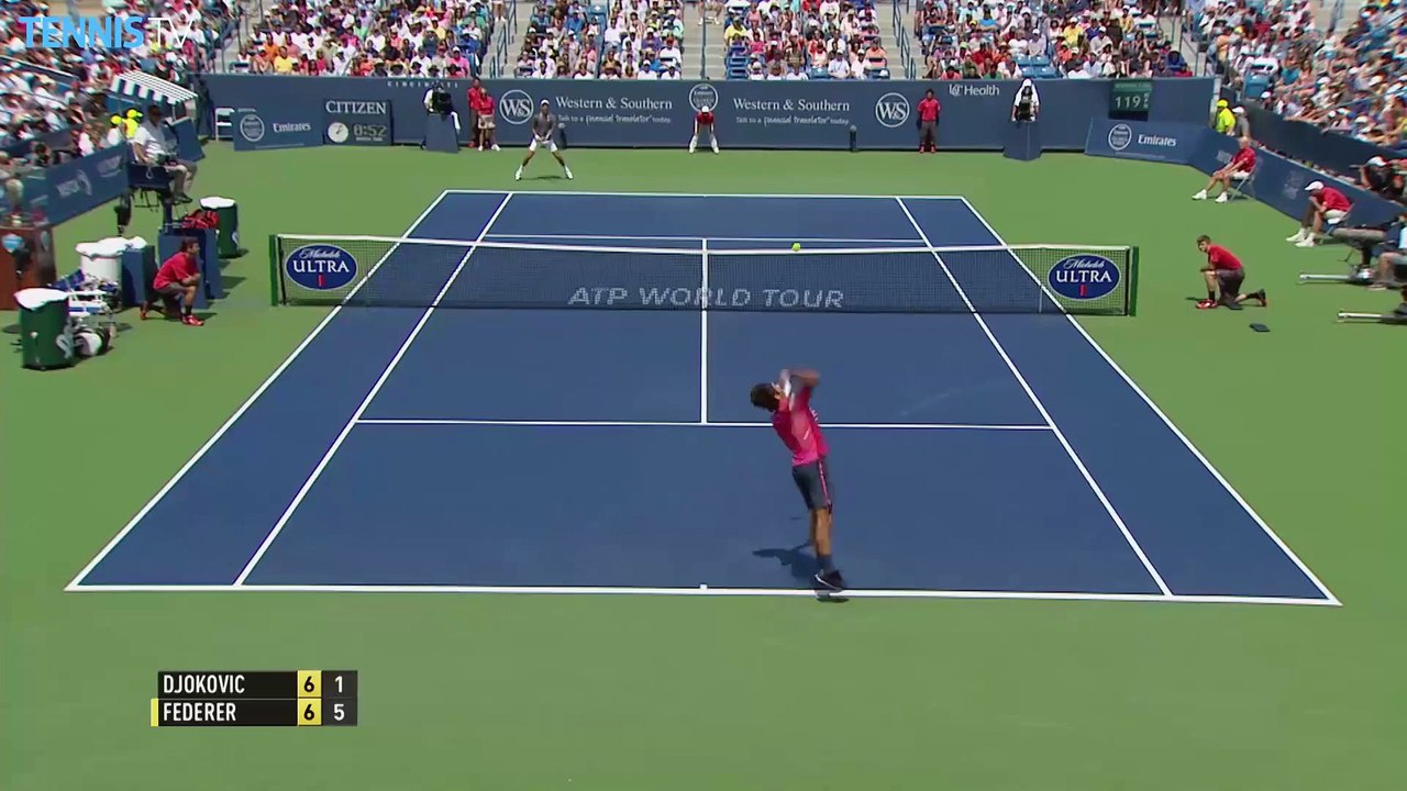 Le sublime point de Roger Federer en finale du Masters 1000 de Cincinnati 2015