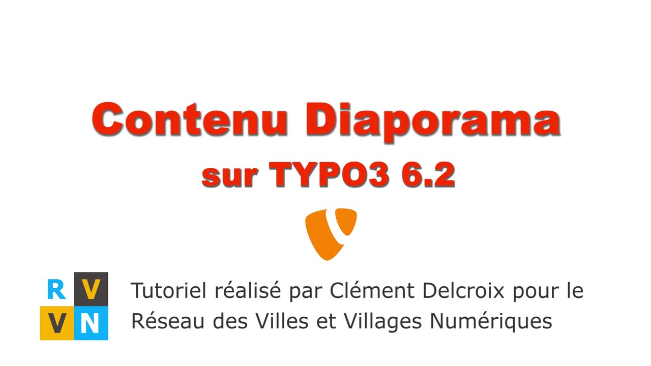 Tutoriel TYPO3 6.2 - Contenu Diaporama