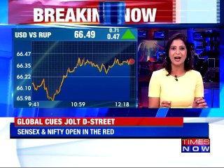 Sensex and Nifty trading in the red