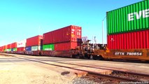 Union Pacific (UP) Trains in East Los Angeles, CA (June 20th, 2015)