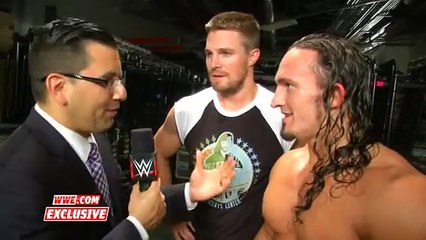 Is the rivalry over between Stephen Amell and Stardust WWE.com Exclusive, August 23, 2015 WWE On Fantastic Videos