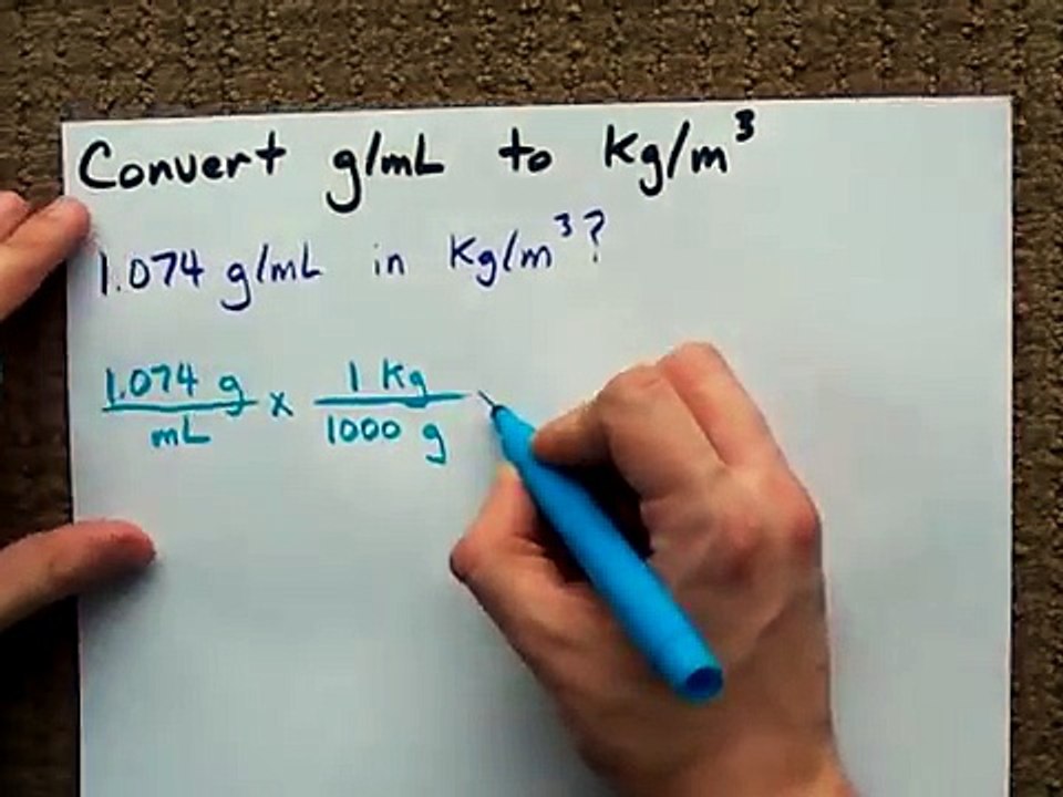 convert-g-ml-into-kg-m3-units-video-dailymotion