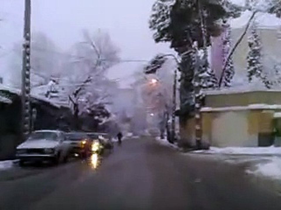 Tehran Winter 2008 Snow Tajrish To Zaferaniye To Velenjak