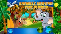 Animals Around free interactive touch books for kids with learning educational puzzle