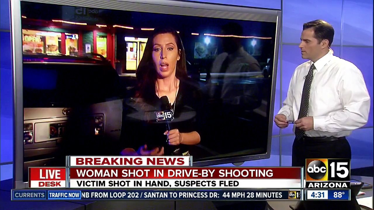 Woman shot in drive-by shooting