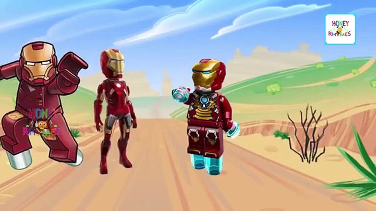 Finger Family Ironman - Spiderman Cartoon Finger Family Songs Rhymes Collection For Children