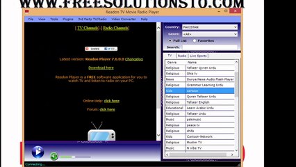 Watch all live tv channels of world via software tutorial
