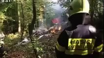Slovakia plane crash -Parachutists survive fatal mid-air collision by jumping from aircraft