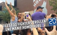 Dave Grohl et les Foo Fighters trollent une manif homophobe