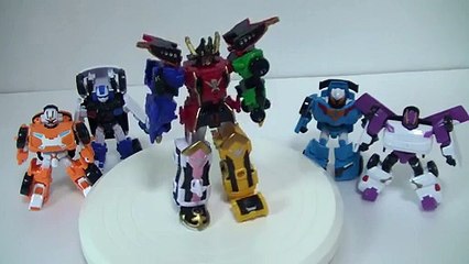 파워레인저 캡틴포스 미니 캡틴킹 또봇 미니 XYCW 로봇 장난감 회전 소개  Power Rangers Toys