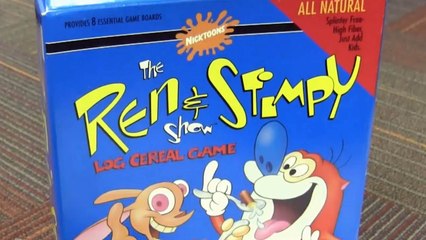 CGR Undertow - THE REN & STIMPY SHOW: LOG CEREAL Board Game Review
