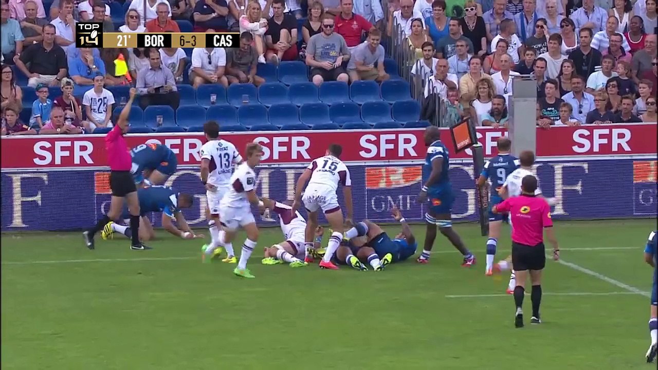 TOP14 - Résumé Bordeaux-Castres: 19-16 - J1 - Saison 2015/2016