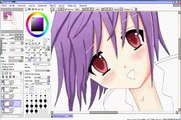 How to draw cute anime girl Speed painting on PaintTool SAI