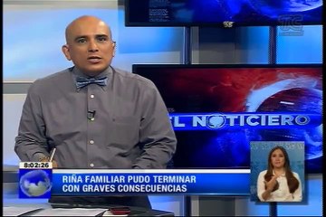 Riña familiar pudo terminar con graves consecuencias