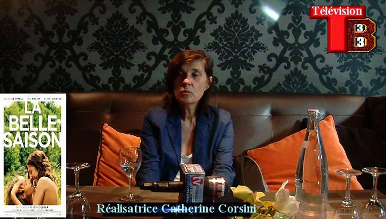 Télévision-Bordeaux-33 interview de Catherine Corsini Réalisatrice du film la Belle saison avec Cécille de France est Izïa Higelin