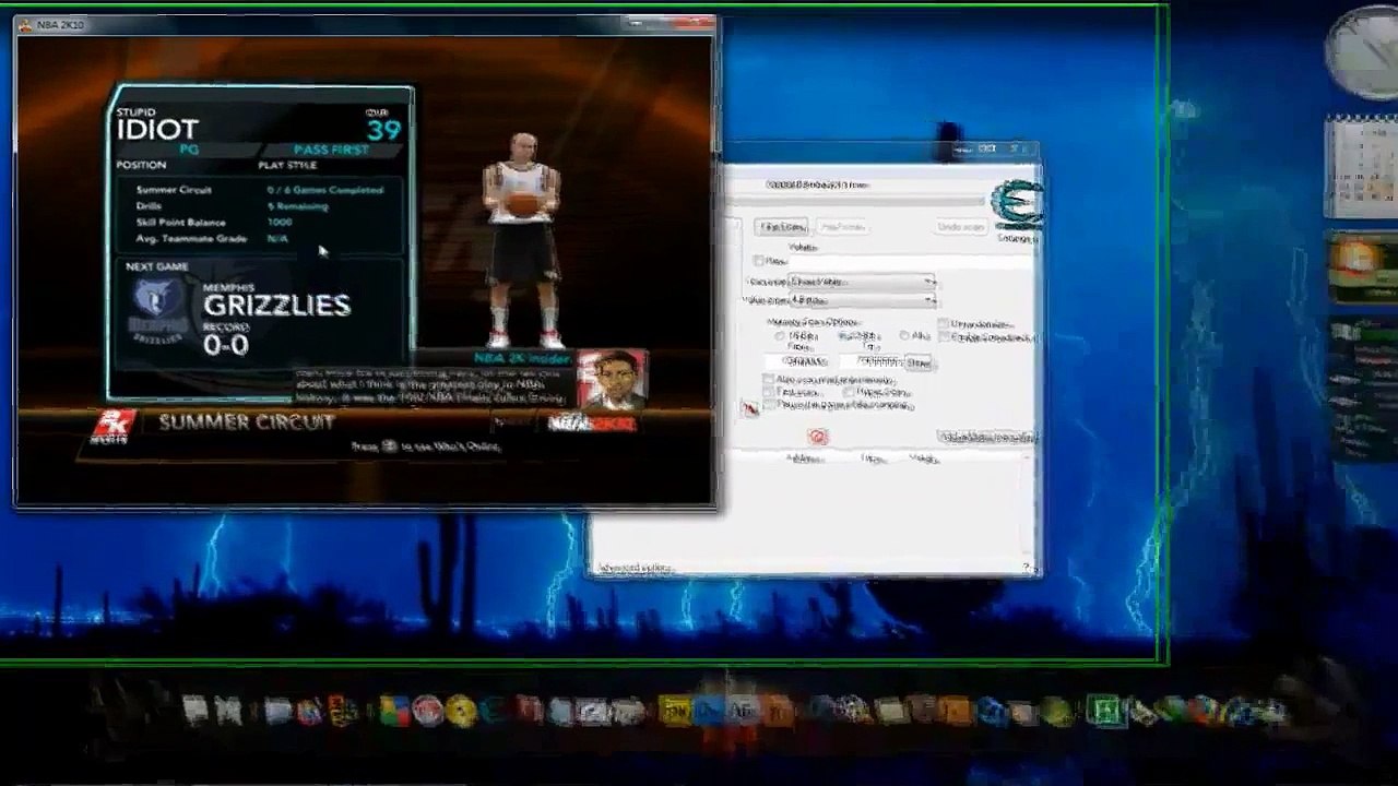 Cheat Engine Tutorial - How To Get Unlimited Skill Points In NBA 2K10 Game! (My Player Mode)