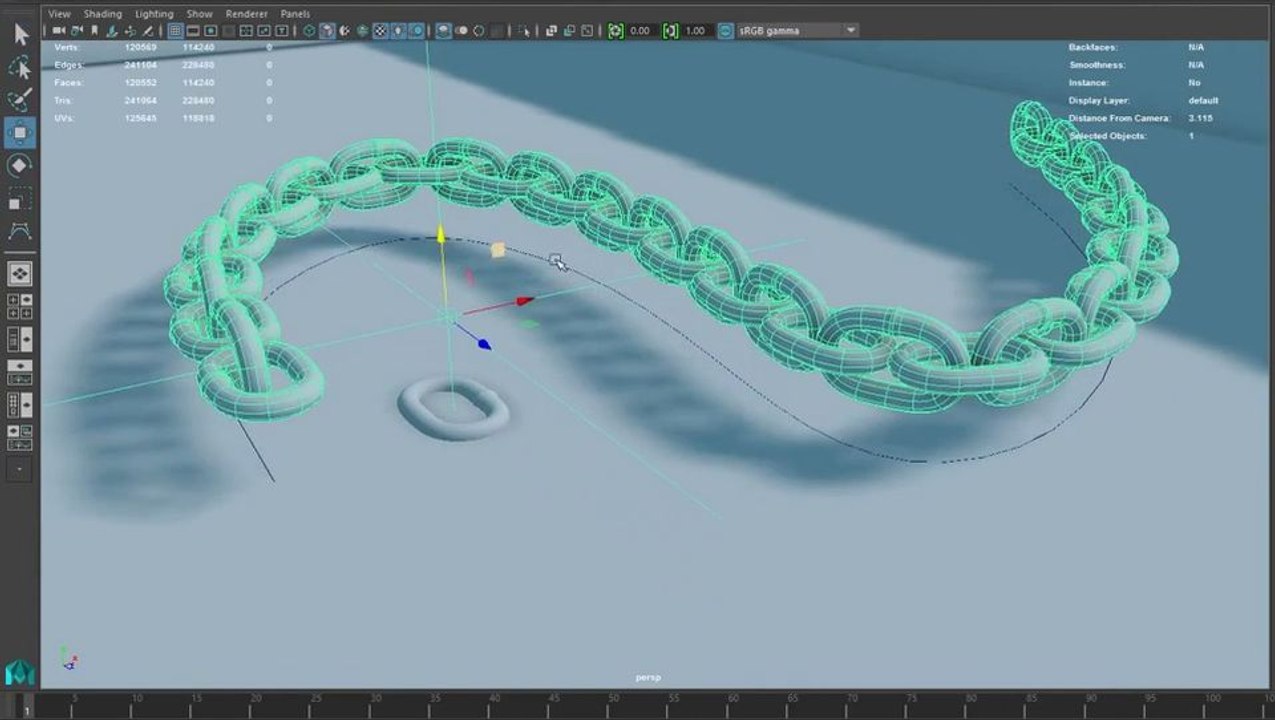 CGI Free Download: "Instance Along Curve Maya Plugin" by Mariano Merchante