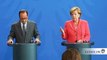 Conférence de presse conjointe avec la chancelière Angela Merkel au sujet des migrants