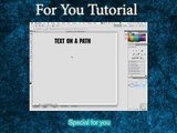 photoshop tutorials for beginners - Placing Text On A Vector Path