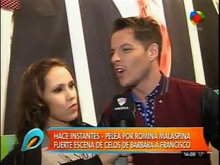 Francisco y Barby se sinceran frente a las cámaras