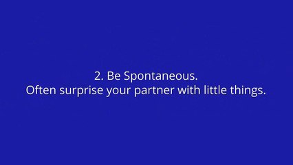 How to keep things interesting in a relationship?