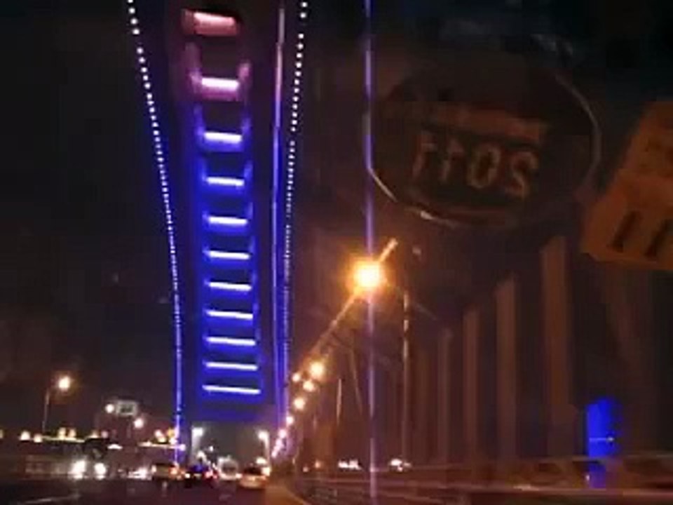 Shanghai 2010, Taxi ride night Lupu bridge