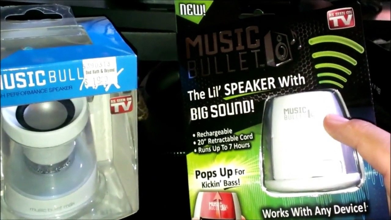 Music Bullet vs Music Bullet Max mp3 speakers