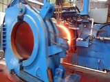 Induction pipe bending machine
